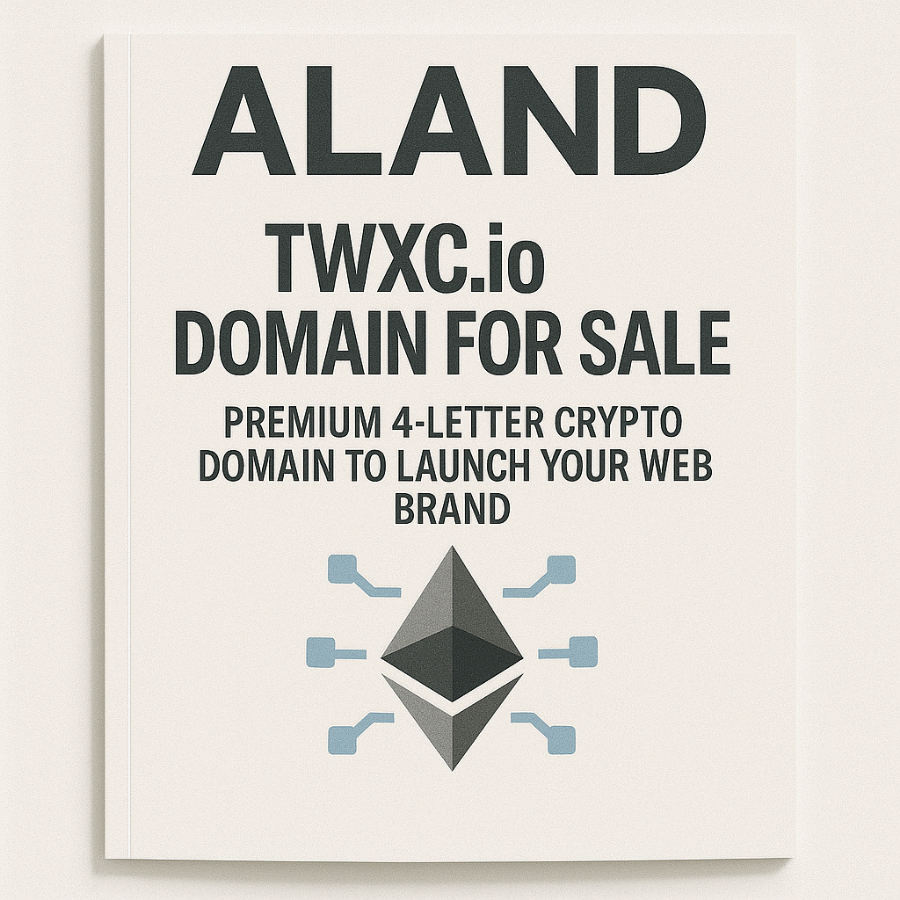 TWXC.io Domain for Sale: Premium 4-Letter Crypto Domain to Launch Your Web3 Brand
